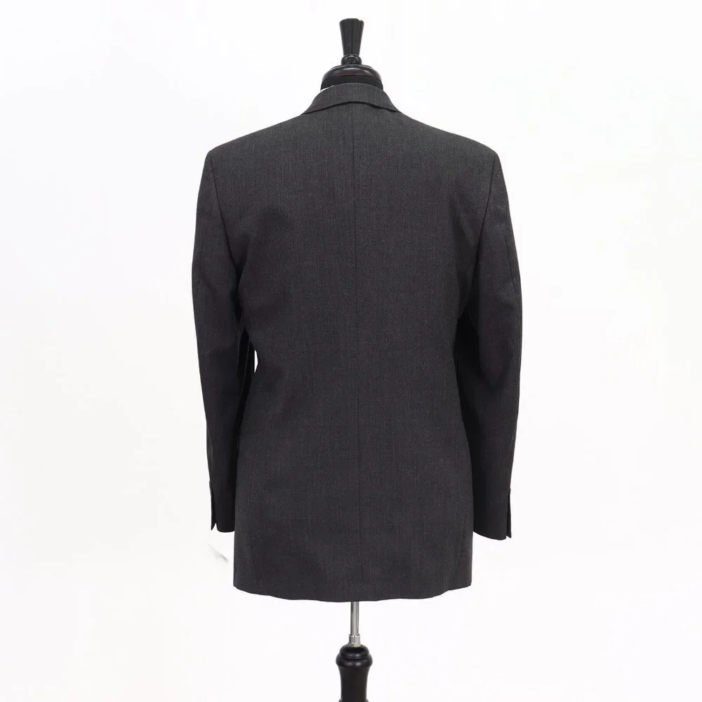 Hart Schaffner Marx Bespoke Golden Trumpeter 39L Gray Sport Coat Jacket 3B B286